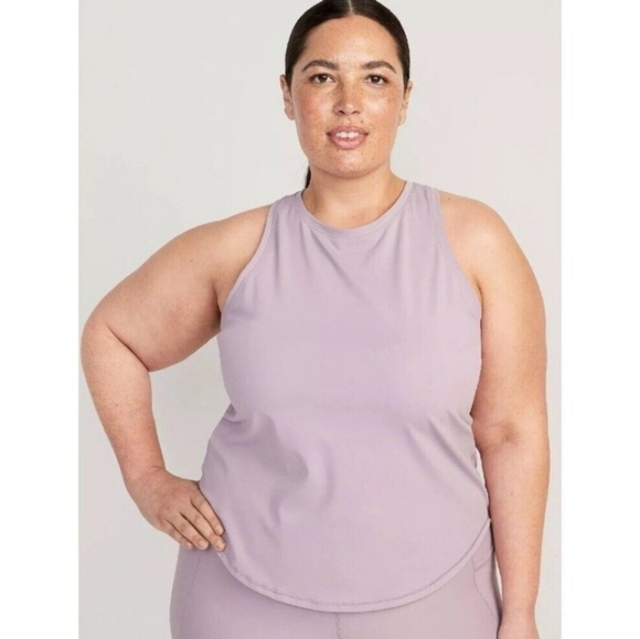 Old Navy Tops - NWT Old Navy Active‎ PowerSoft Tank Top 4X Racerback Go Dry Wanderlust Z-2579